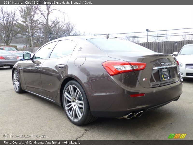 Bronzo Siena (Light Bronze) / Cuoio 2014 Maserati Ghibli S Q4