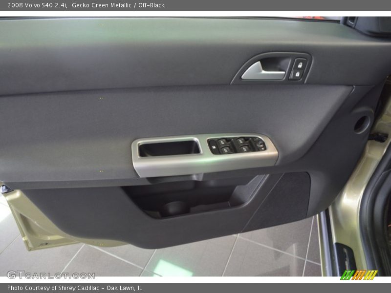 Gecko Green Metallic / Off-Black 2008 Volvo S40 2.4i