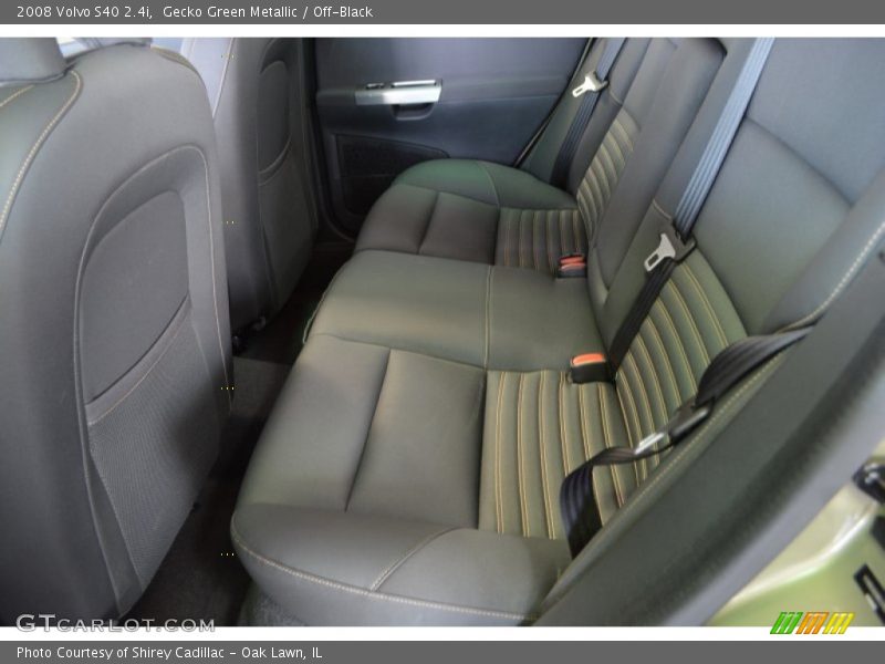 Gecko Green Metallic / Off-Black 2008 Volvo S40 2.4i