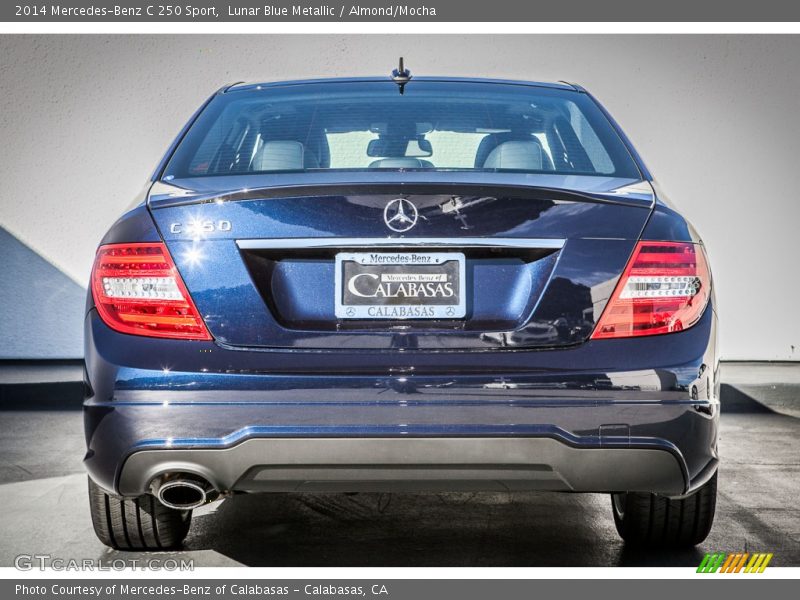 Lunar Blue Metallic / Almond/Mocha 2014 Mercedes-Benz C 250 Sport