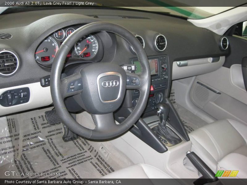 Lava Grey Pearl / Light Grey 2006 Audi A3 2.0T