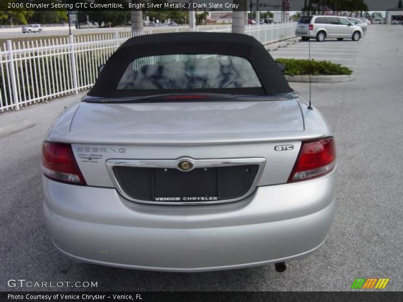 Bright Silver Metallic / Dark Slate Gray 2006 Chrysler Sebring GTC Convertible