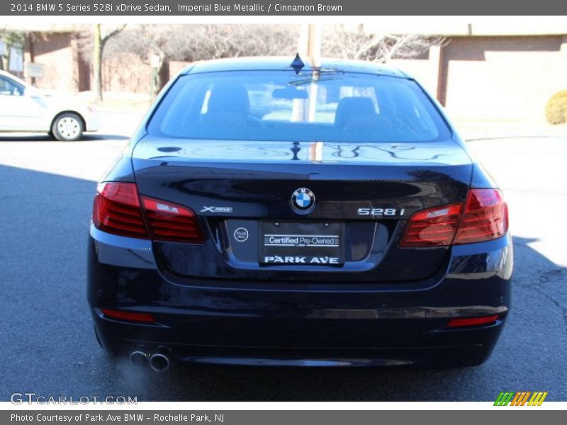 Imperial Blue Metallic / Cinnamon Brown 2014 BMW 5 Series 528i xDrive Sedan