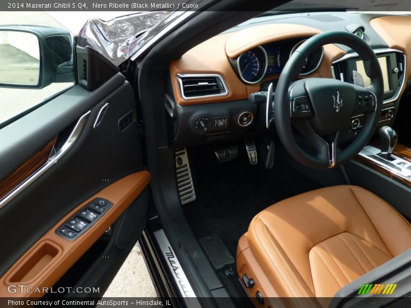Nero Ribelle (Black Metallic) / Cuoio 2014 Maserati Ghibli S Q4