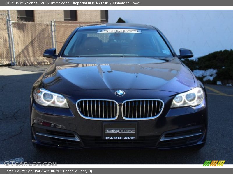 Imperial Blue Metallic / Cinnamon Brown 2014 BMW 5 Series 528i xDrive Sedan