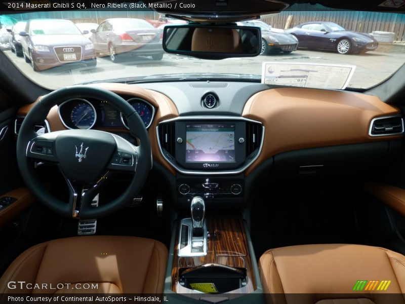 Nero Ribelle (Black Metallic) / Cuoio 2014 Maserati Ghibli S Q4