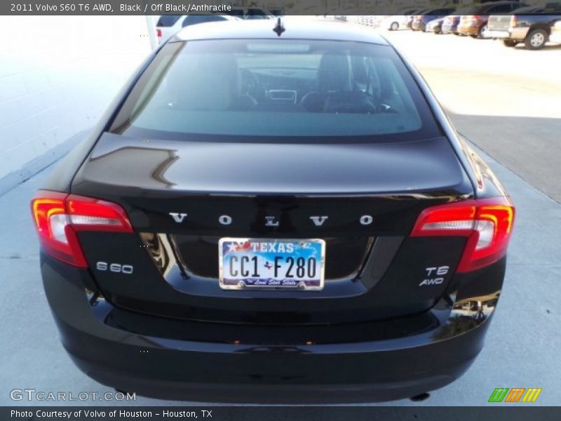 Black / Off Black/Anthracite 2011 Volvo S60 T6 AWD