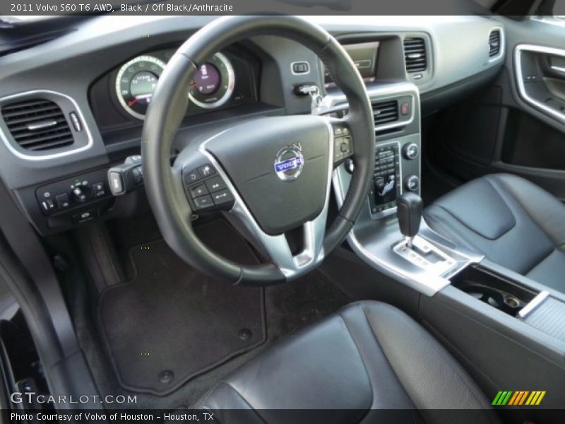 Black / Off Black/Anthracite 2011 Volvo S60 T6 AWD