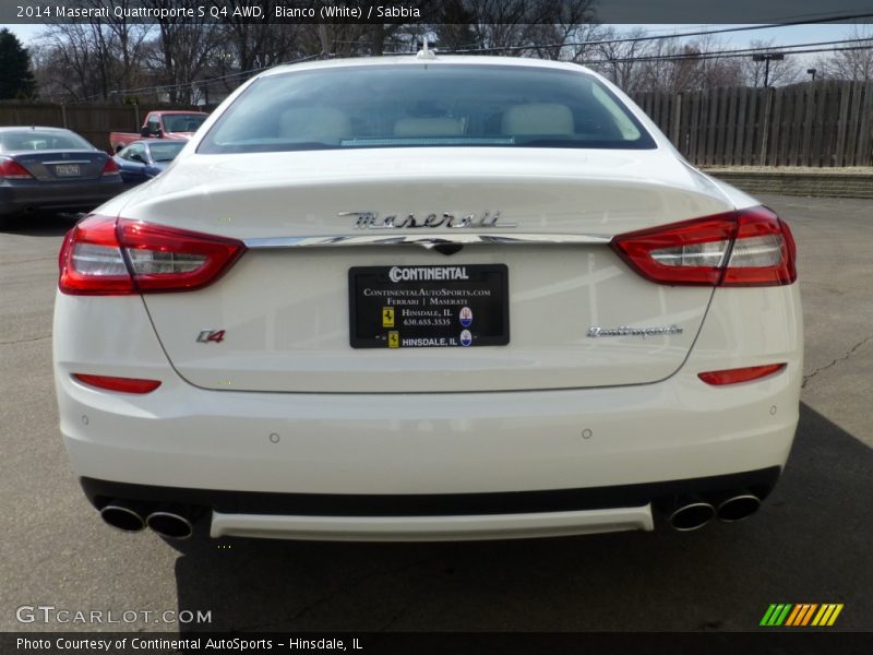 Bianco (White) / Sabbia 2014 Maserati Quattroporte S Q4 AWD