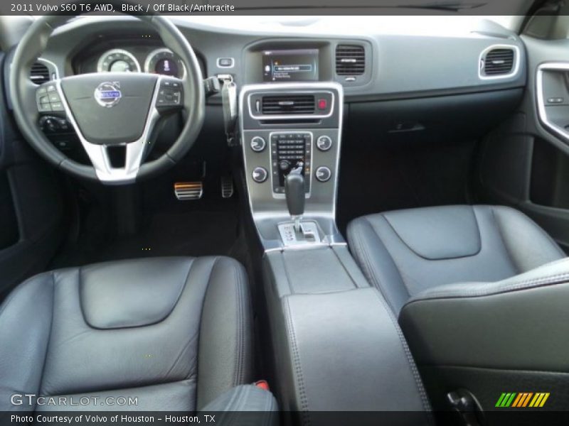 Black / Off Black/Anthracite 2011 Volvo S60 T6 AWD
