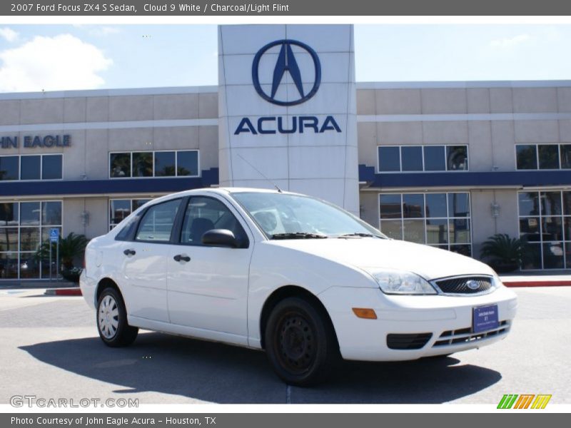 Cloud 9 White / Charcoal/Light Flint 2007 Ford Focus ZX4 S Sedan