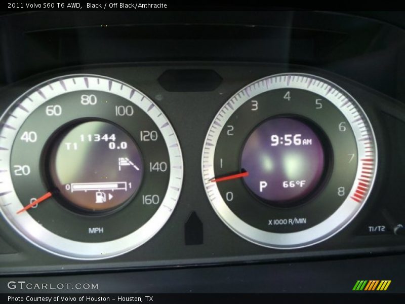 Black / Off Black/Anthracite 2011 Volvo S60 T6 AWD