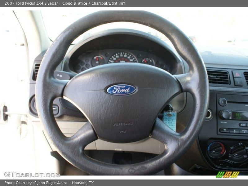 Cloud 9 White / Charcoal/Light Flint 2007 Ford Focus ZX4 S Sedan