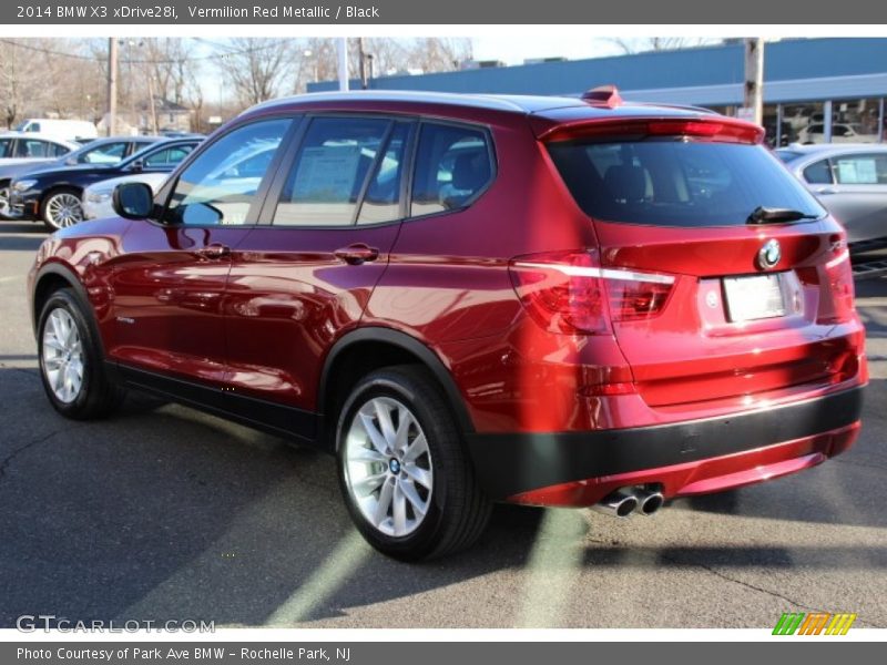 Vermilion Red Metallic / Black 2014 BMW X3 xDrive28i