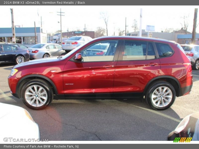 Vermilion Red Metallic / Black 2014 BMW X3 xDrive28i