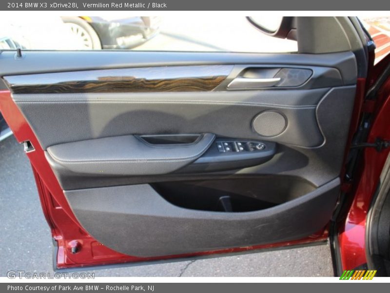 Vermilion Red Metallic / Black 2014 BMW X3 xDrive28i