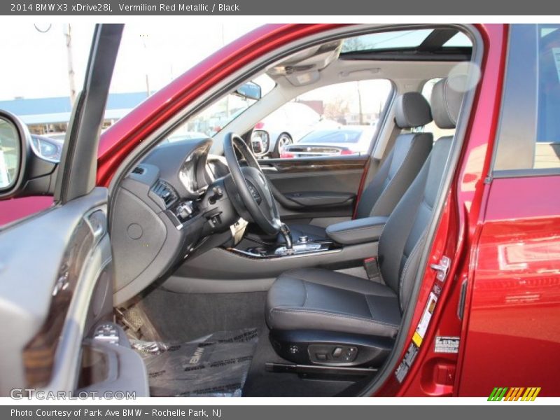 Vermilion Red Metallic / Black 2014 BMW X3 xDrive28i