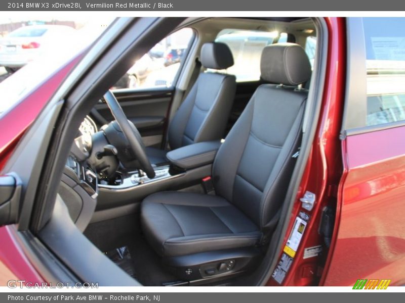 Vermilion Red Metallic / Black 2014 BMW X3 xDrive28i