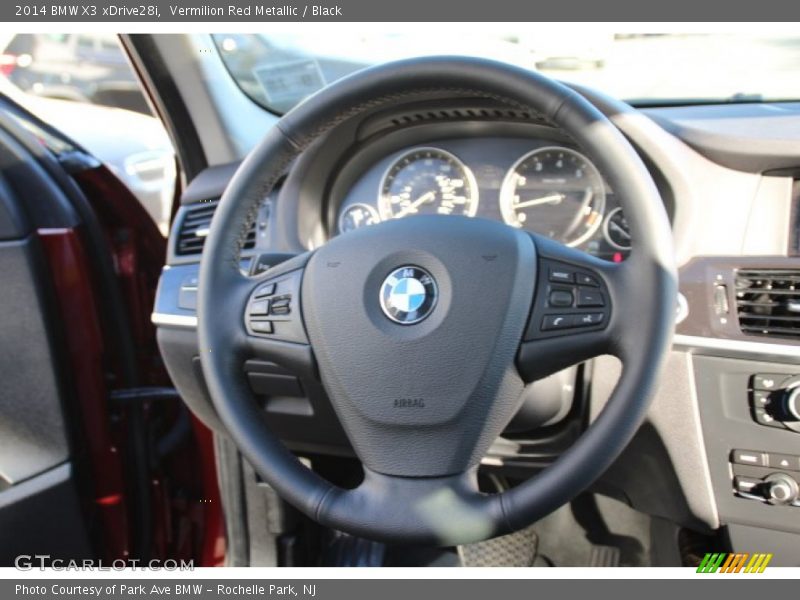 Vermilion Red Metallic / Black 2014 BMW X3 xDrive28i