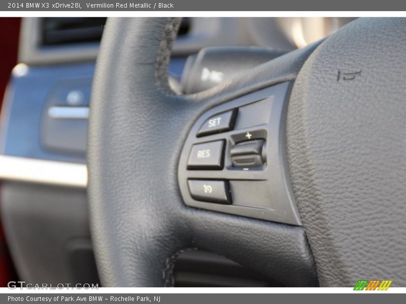Vermilion Red Metallic / Black 2014 BMW X3 xDrive28i