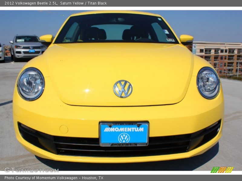 Saturn Yellow / Titan Black 2012 Volkswagen Beetle 2.5L