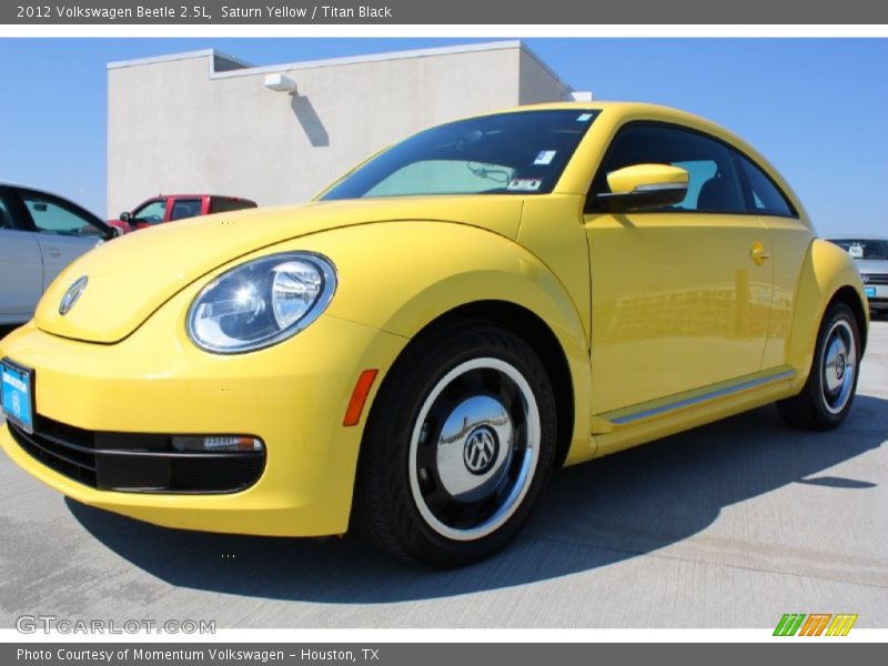 Saturn Yellow / Titan Black 2012 Volkswagen Beetle 2.5L