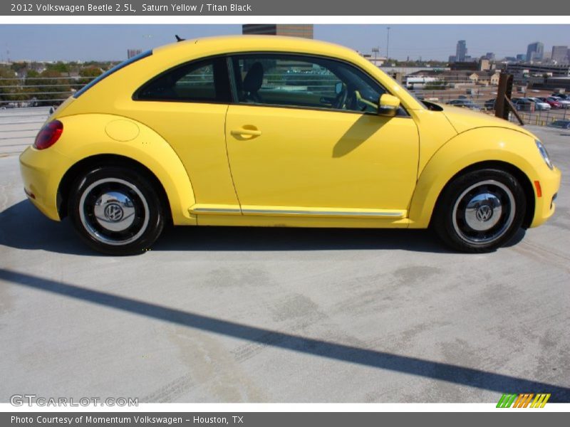 Saturn Yellow / Titan Black 2012 Volkswagen Beetle 2.5L