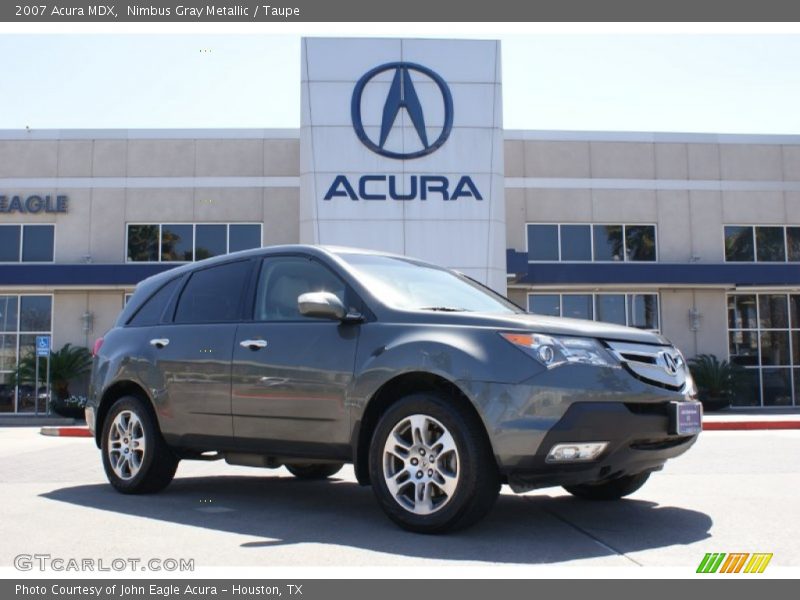 Nimbus Gray Metallic / Taupe 2007 Acura MDX