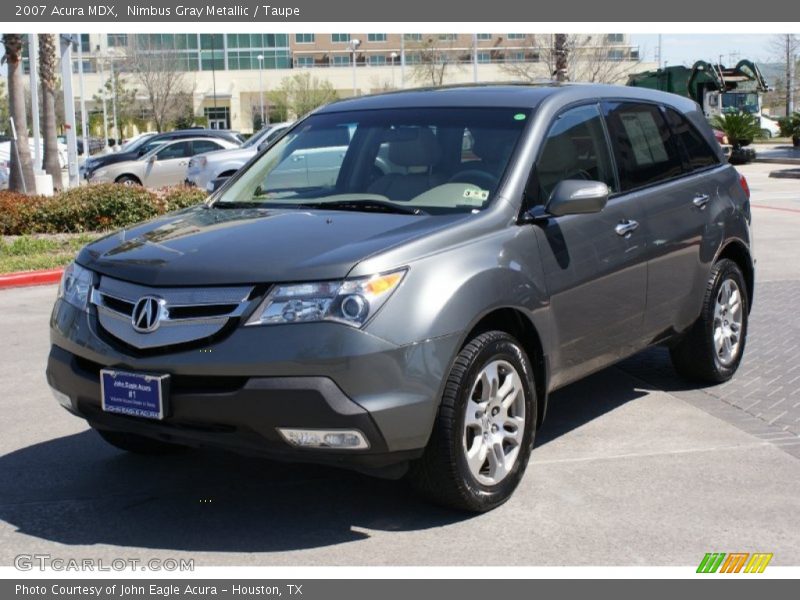 Nimbus Gray Metallic / Taupe 2007 Acura MDX