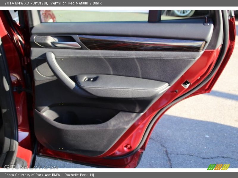 Vermilion Red Metallic / Black 2014 BMW X3 xDrive28i