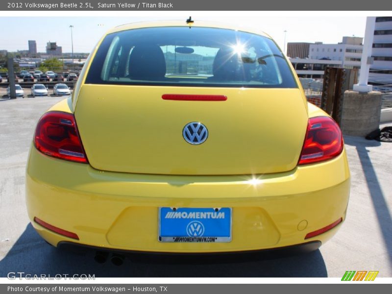 Saturn Yellow / Titan Black 2012 Volkswagen Beetle 2.5L