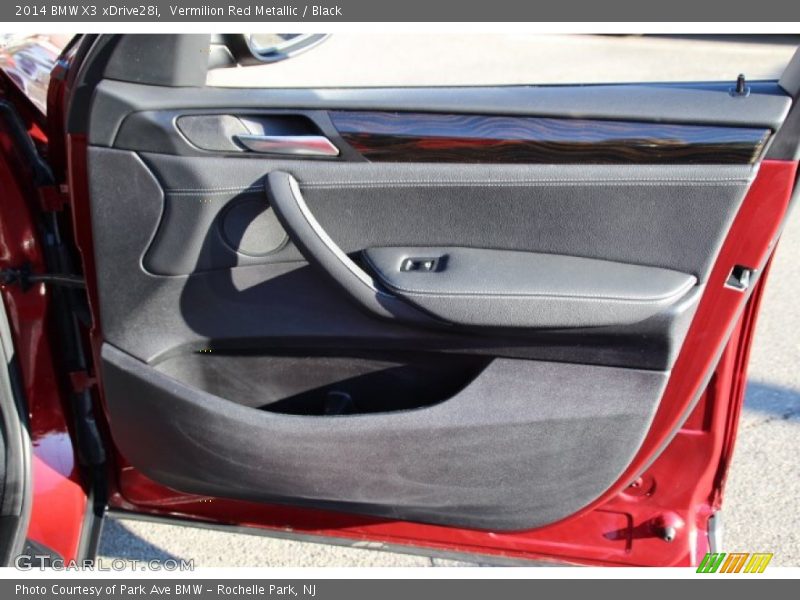 Vermilion Red Metallic / Black 2014 BMW X3 xDrive28i