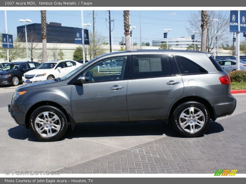 Nimbus Gray Metallic / Taupe 2007 Acura MDX