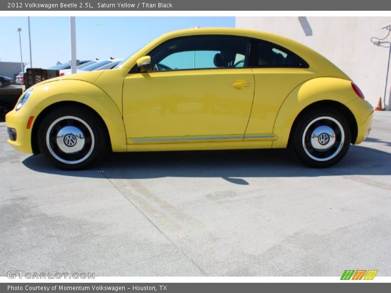 Saturn Yellow / Titan Black 2012 Volkswagen Beetle 2.5L