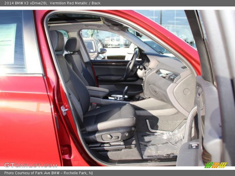 Vermilion Red Metallic / Black 2014 BMW X3 xDrive28i