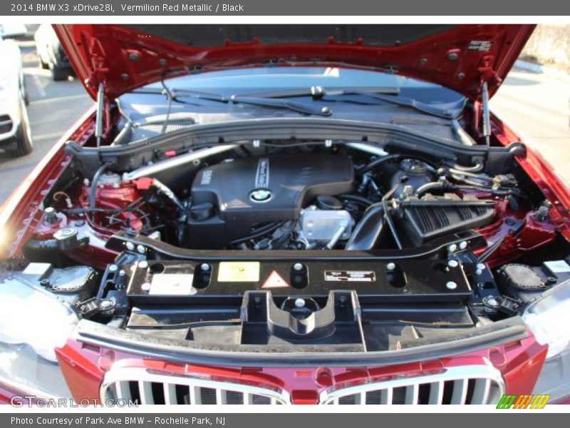 Vermilion Red Metallic / Black 2014 BMW X3 xDrive28i