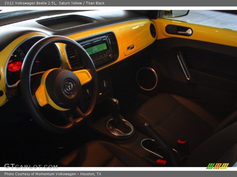 Saturn Yellow / Titan Black 2012 Volkswagen Beetle 2.5L