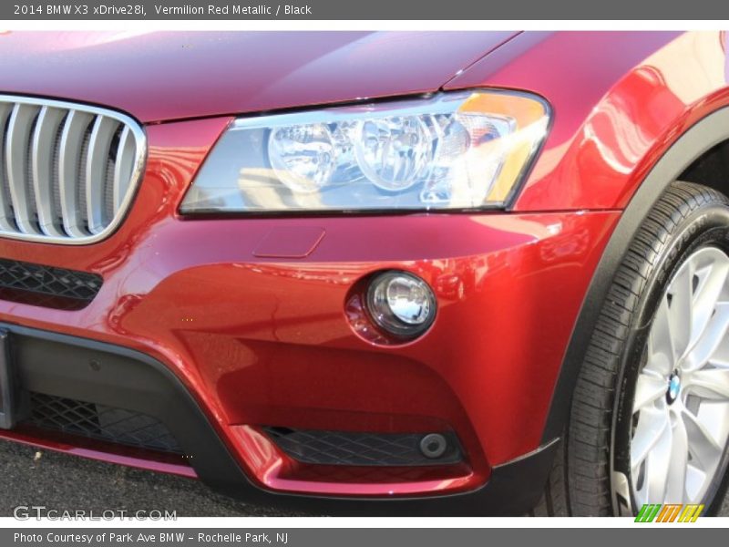Vermilion Red Metallic / Black 2014 BMW X3 xDrive28i