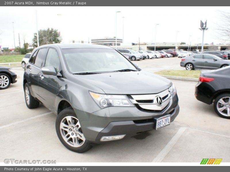 Nimbus Gray Metallic / Taupe 2007 Acura MDX