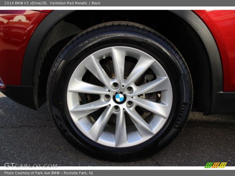 Vermilion Red Metallic / Black 2014 BMW X3 xDrive28i