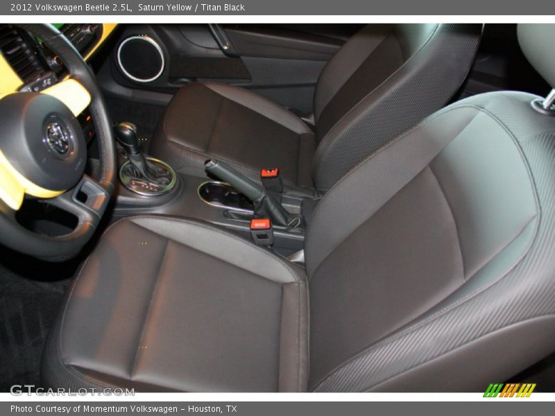 Saturn Yellow / Titan Black 2012 Volkswagen Beetle 2.5L