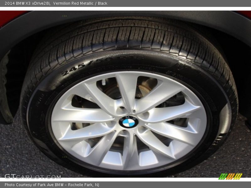 Vermilion Red Metallic / Black 2014 BMW X3 xDrive28i