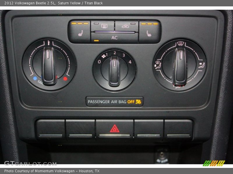 Saturn Yellow / Titan Black 2012 Volkswagen Beetle 2.5L