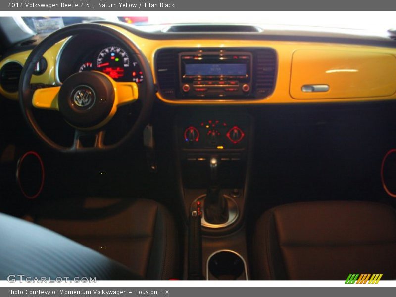 Saturn Yellow / Titan Black 2012 Volkswagen Beetle 2.5L