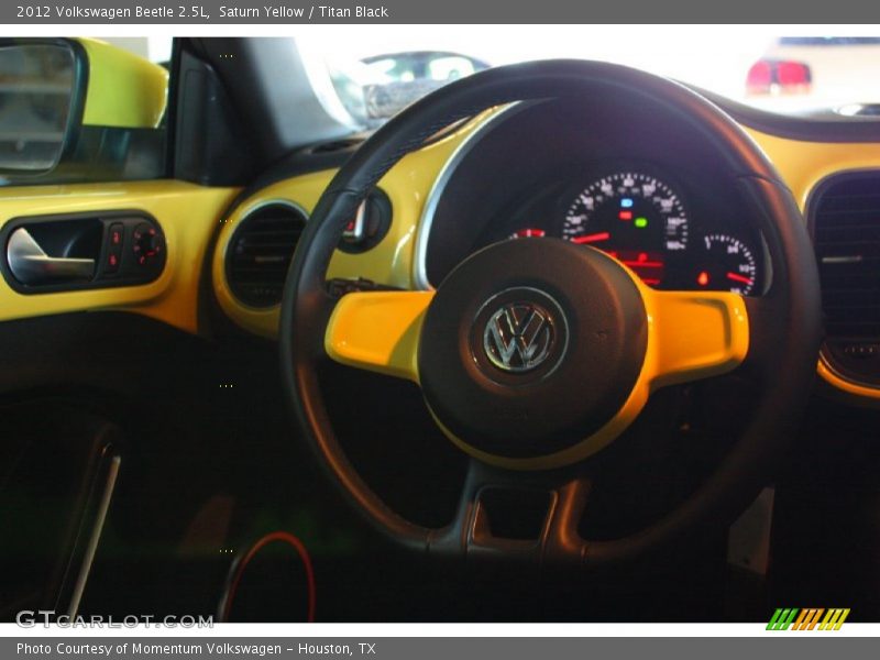 Saturn Yellow / Titan Black 2012 Volkswagen Beetle 2.5L