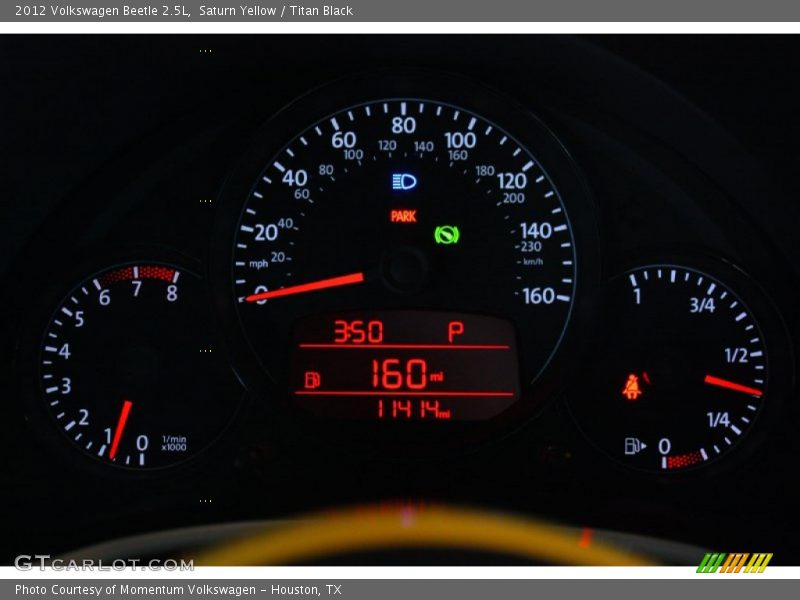 Saturn Yellow / Titan Black 2012 Volkswagen Beetle 2.5L