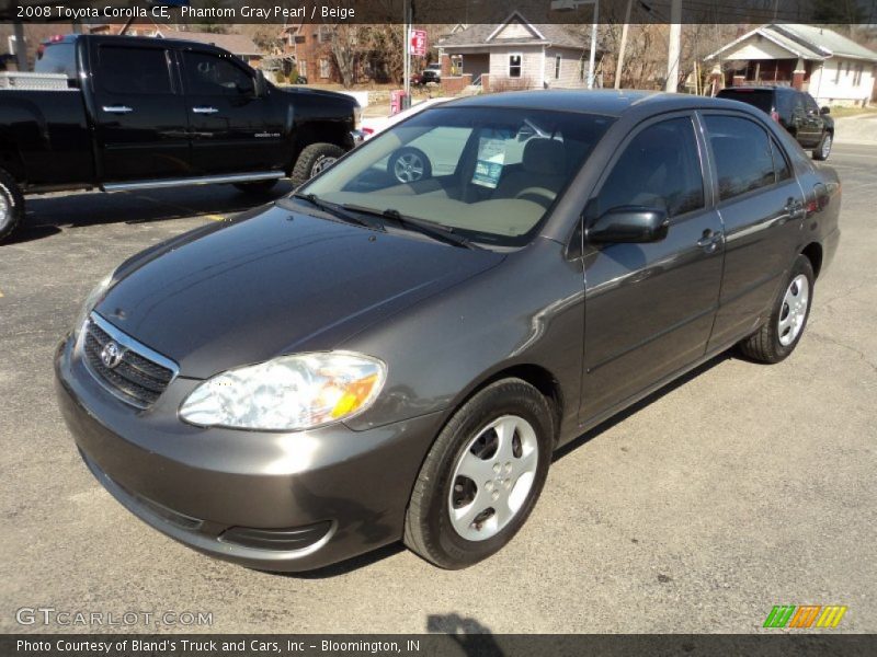 Phantom Gray Pearl / Beige 2008 Toyota Corolla CE