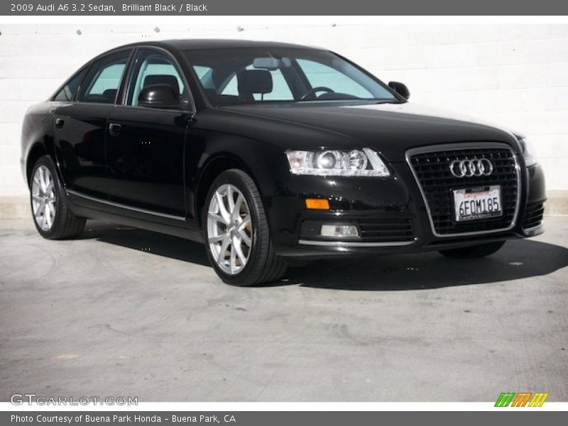 Brilliant Black / Black 2009 Audi A6 3.2 Sedan