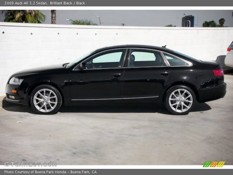 Brilliant Black / Black 2009 Audi A6 3.2 Sedan
