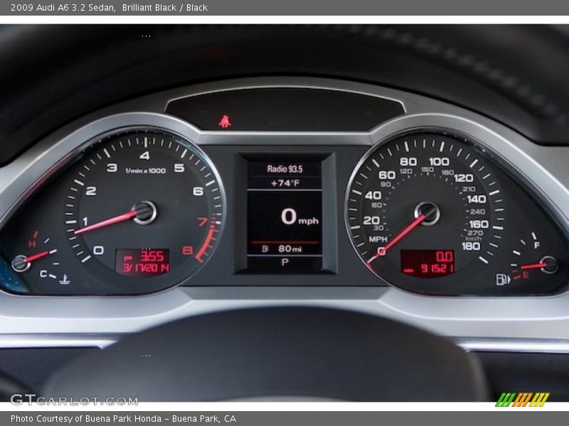Brilliant Black / Black 2009 Audi A6 3.2 Sedan